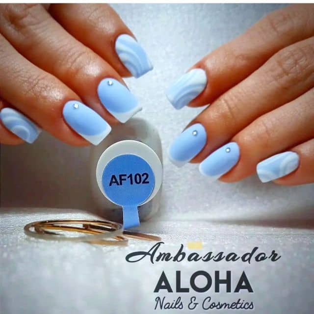 #alohanails #aloha #alohanailsandcosmetics #acrygel #babybluenails #nailart #nailaddict #nailsdesign
